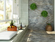 marble floor and wall